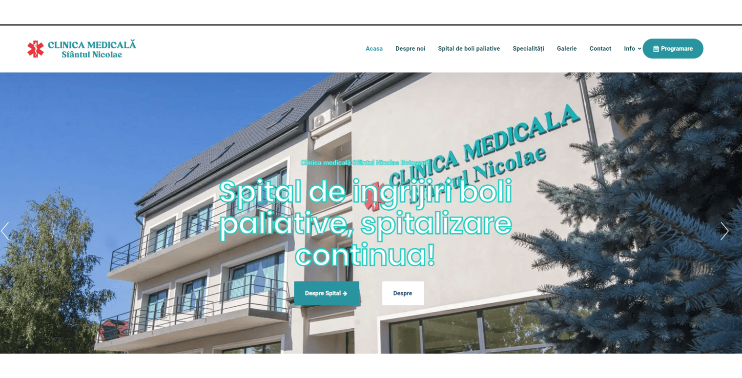Creare Website Clinica Medicală