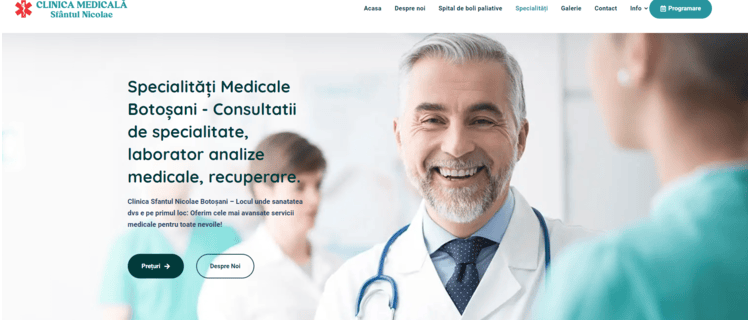 realizare Website Clinica Medicală