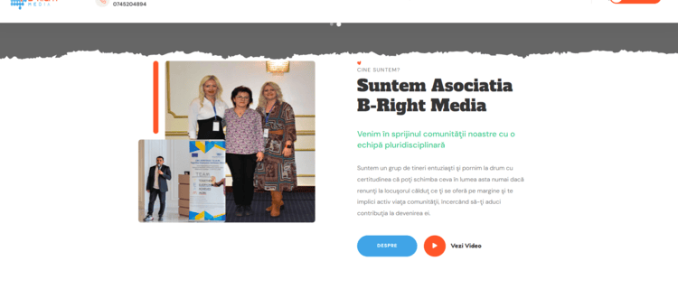 website organizație non-profit